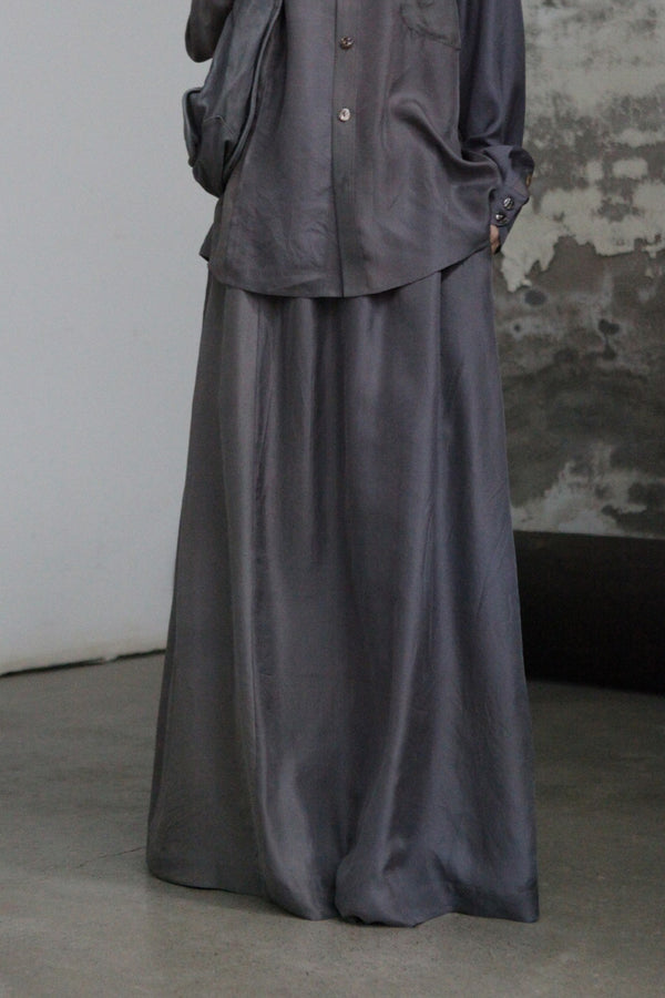 AVIVA JIFEI XUE Drawstring A-line skirt SS24-DAS-PLS